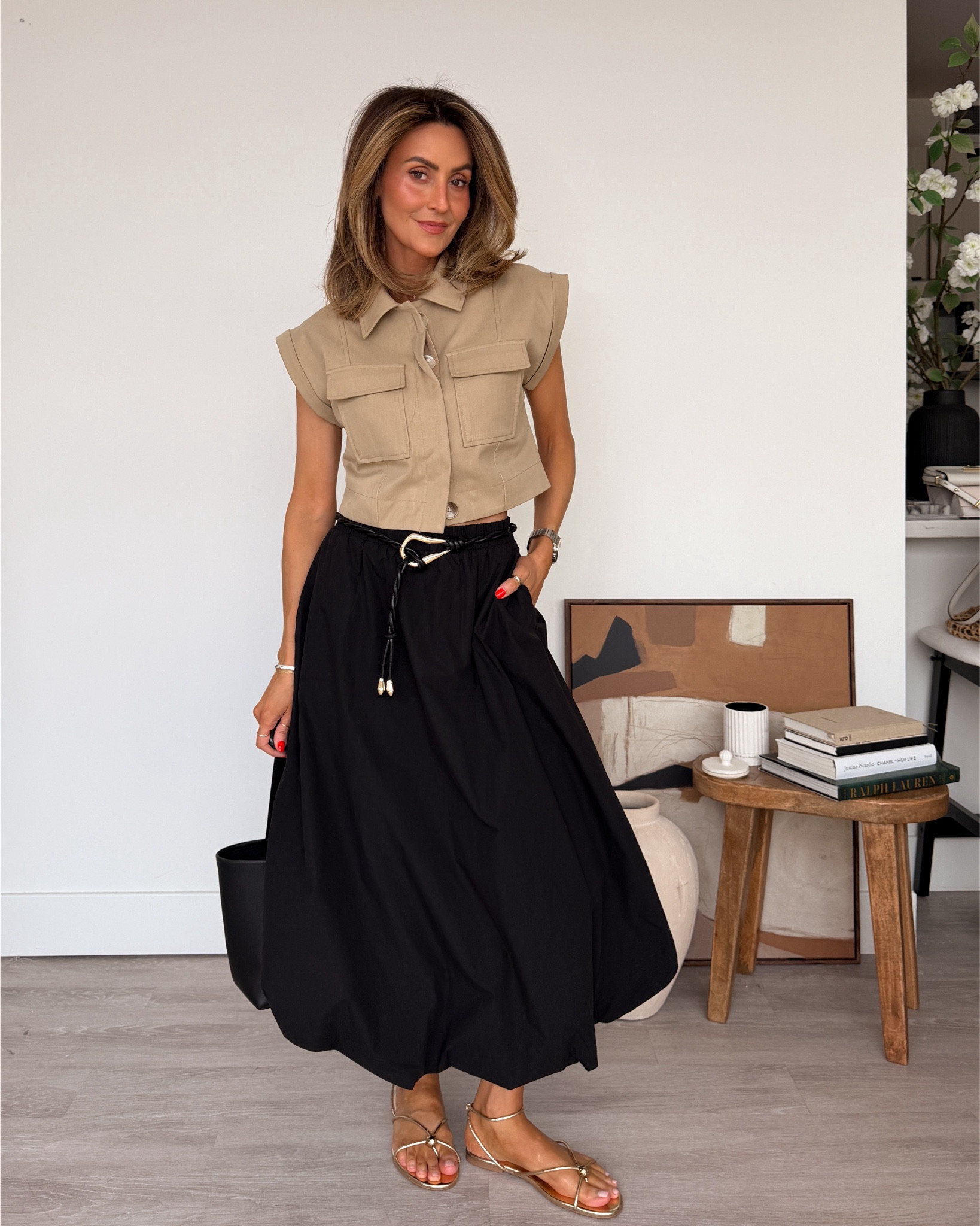 Styling  go this bubble skirt in a utility moment - best would look super cute with white jeans or pants, as well as a white bubble skirt! Size xs on everything 

#LTKMothersDay #LTKOver40 #LTKootd
