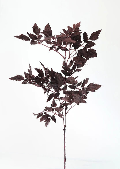 Plum Fake Cimicifuga Ramosa Leaves - 31" | Afloral