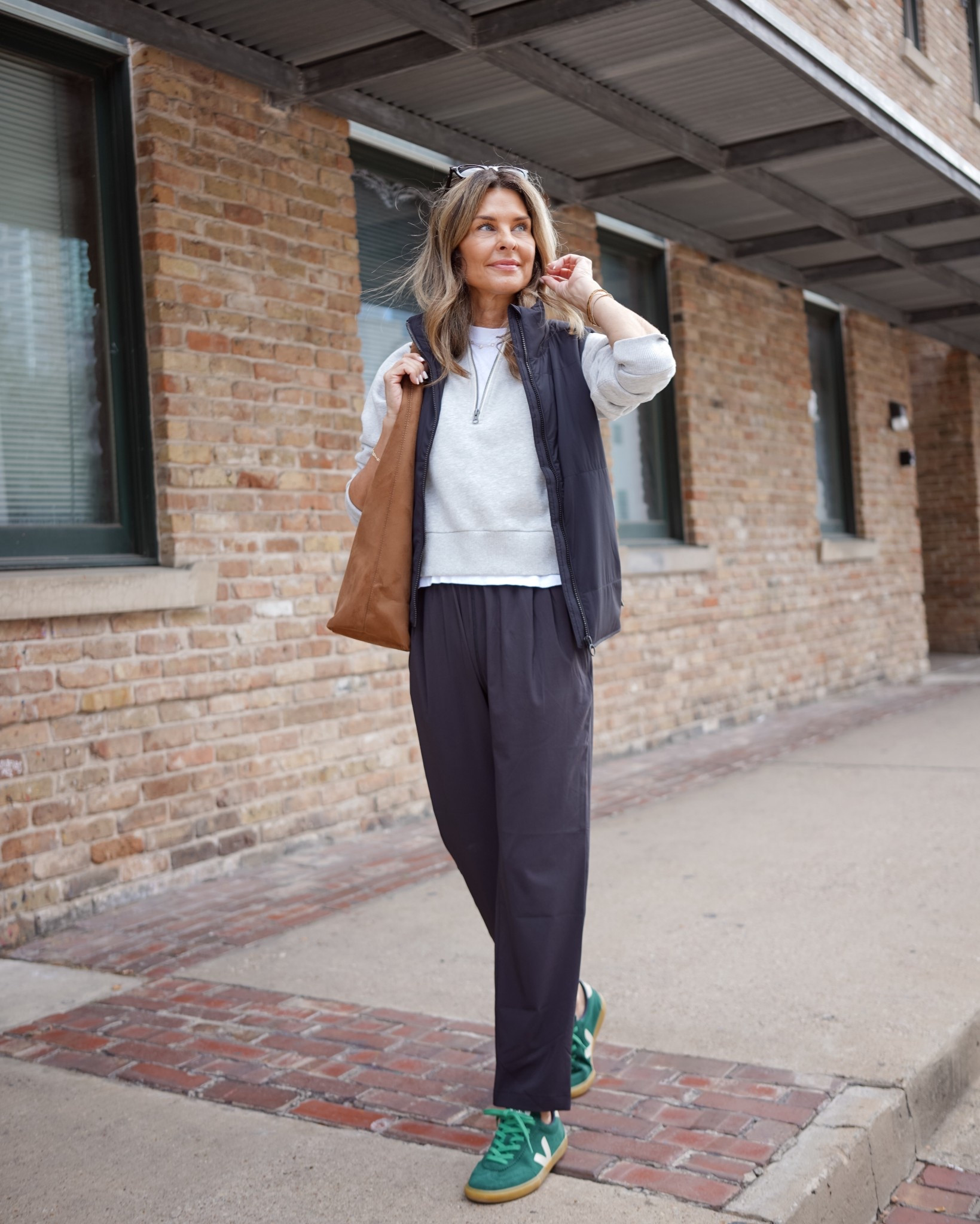 Gym to the street look with Vuori. Includes on the #LTKFALLSALE 
-I’m 5’6”
-pants XS TTS 
-Hoodie XS, so soft! Size up for longer length if wanted.
-vest is lightweight warmth. Great for layering! TTS 
-Bag is part of the LTKSALE 



#LTKFallSale #LTKOver40 #LTKActive