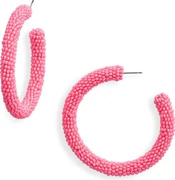 Zaria Bead Hoop Earrings | Nordstrom