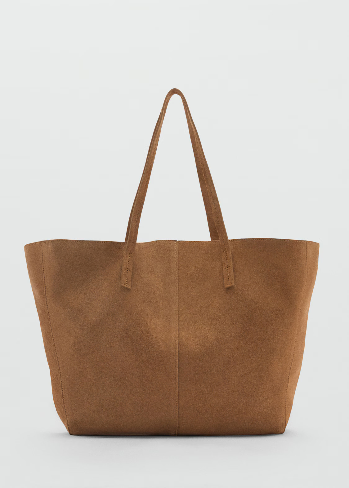 Suede shopper bag - Women | MANGO United Kingdom | MANGO (UK)