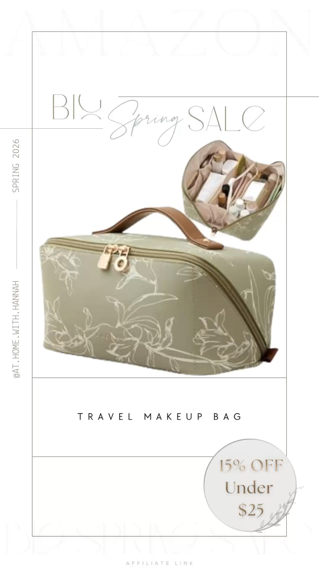 Big Spring Deal Find ✨

Obsessed with this travel makeup bag - it has so much room! The color options are so pretty too 🤍




•

Amazon Big Spring Sale • travel essentials • Amazon travel finds • travel must haves • packing finds • airport travel essentials • carry on must haves • travel organization • practical travel products • sale travel finds
#AmazonTravel #AmazonFinds #FoundItOnAmazon #TravelEssentials #AmazonDeals

#LTKSaleAlert #LTKBeauty #LTKTravel