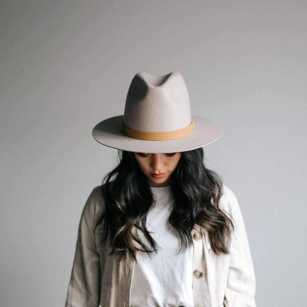 Billie Tall Fedora - Ivory | Gigi Pip