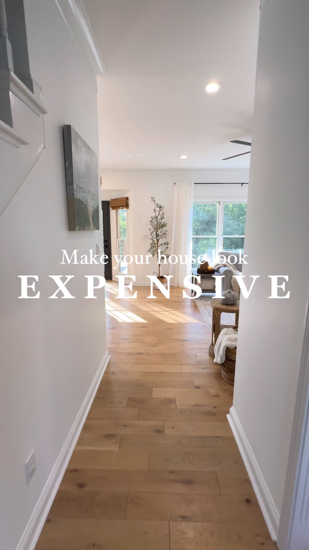 MAKE YOUR HOUSE LOOK EXPENSIVE 🤑 (but without spending a ton)

• Update kitchen hardware. Hardware makes such a difference! Trust me going from gold to black is 👌🏼
• Add statement lighting. You don’t have to buy expensive to look expensive. I got that beaded chandelier from Walmart (yep!) and spray painted the metal black. 
• Add wallpaper. Totally elevates a room. Bathroom wallpaper is @photowall “Cradled in the Clouds” other two are linked on my LTK. 

#LTKHome #LTKVideo