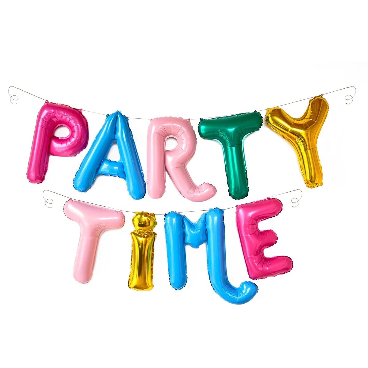 Packed Party Get the Party Started Party Time Mylar Balloon Banner - Walmart.com | Walmart (US)