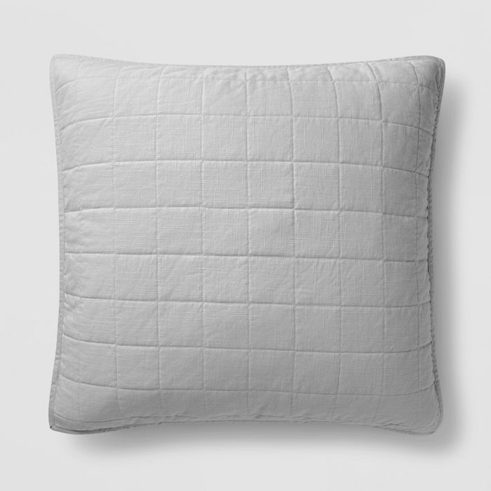 Heavyweight Linen Blend Quilted Pillow Sham - Casaluna™ | Target