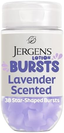 Jergens Lavender Lotion Bursts, Squishy Star-Shaped Moisturizer Bursts, 38 Ct | Amazon (US)