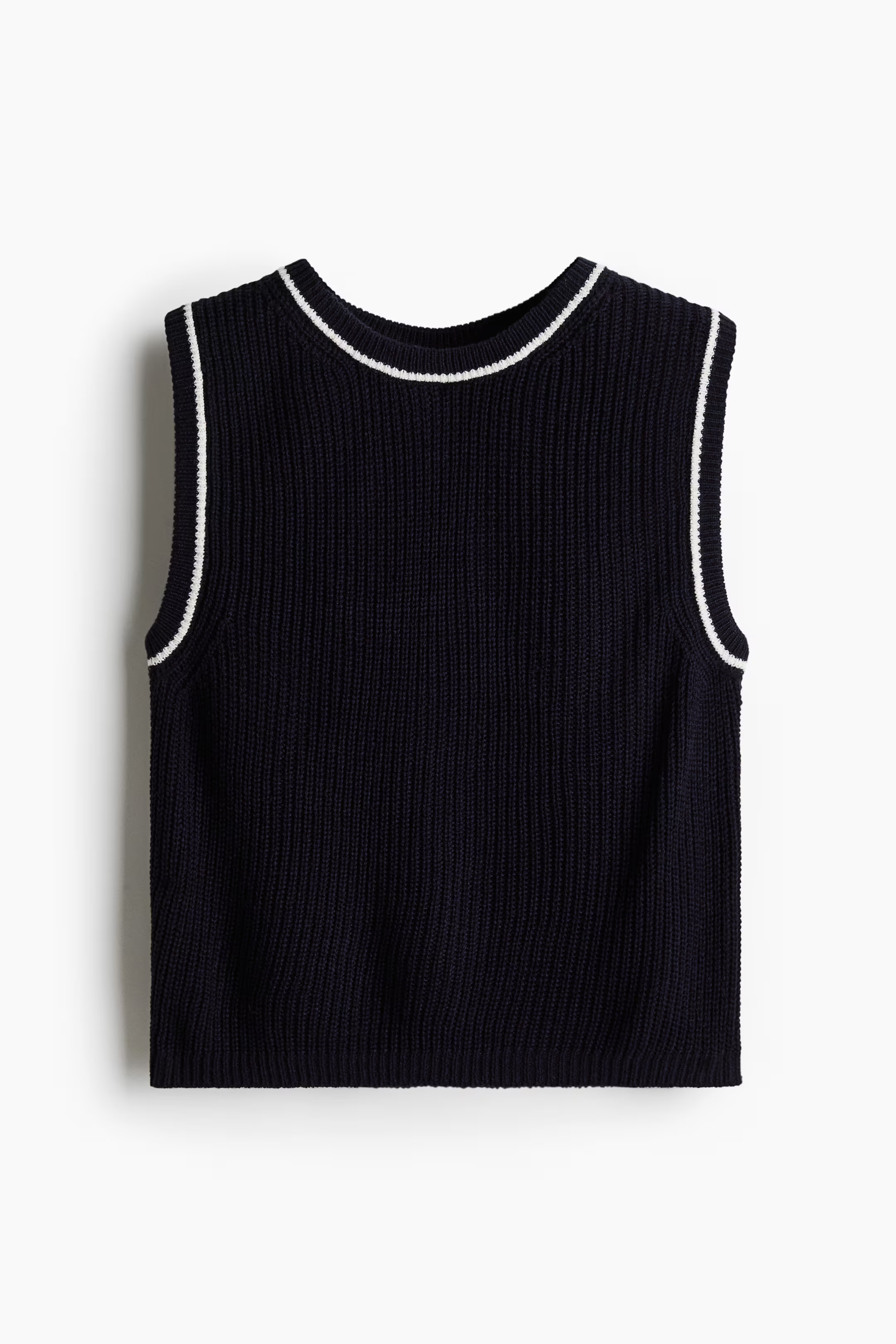 Sweater vest - Navy blue - Ladies | H&M GB | H&M (UK, MY, IN, SG, PH, TW, HK)