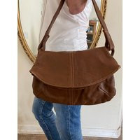 Vintage Brown Leather Purse, Shoulder Bag, 1970S, Slightly Distressed, Boho Whiskey Brown, Hippie Purse | Etsy (US)