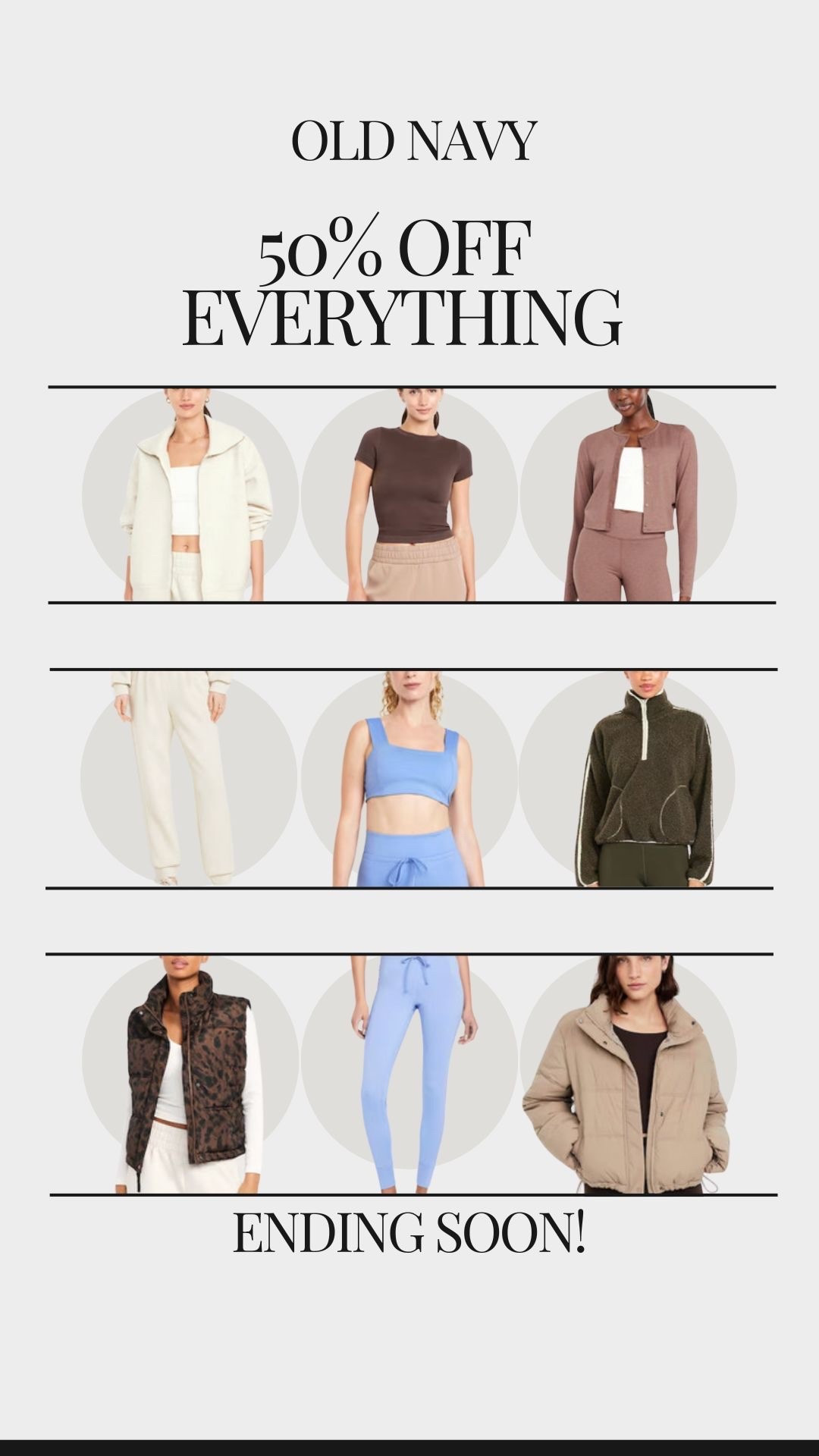 Old navy sale is ending soon! Best basics for fall and winter for the whole family. Their workout sets are going viral rn!! 

#LTKHoliday #LTKSeasonal #LTKSaleAlert