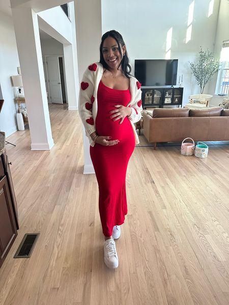 Valentines or Galentines day outfit - also added my daughters outfit for a mommy and me look this skims dupe dress is so cute and loving this platform sneakers 

#LTKbump #LTKshoecrush #LTKstyletip