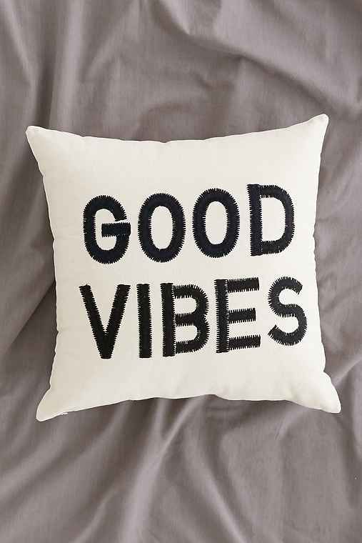 Magical Thinking Good Vibes Pillow,BLACK,ONE SIZE | Urban Outfitters US