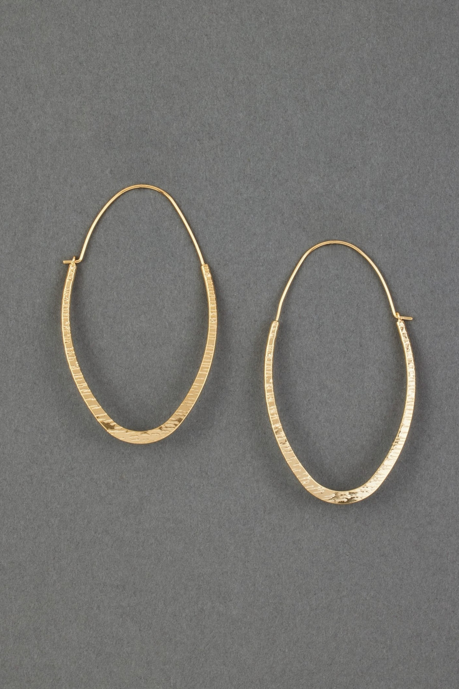 HAMMERED OVAL HOOP | Lucky Brand