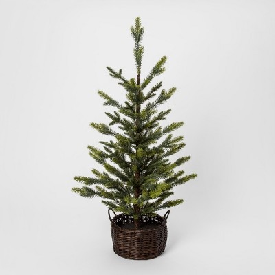 3ft Faux Pine Tree in Basket Large - Threshold™ | Target