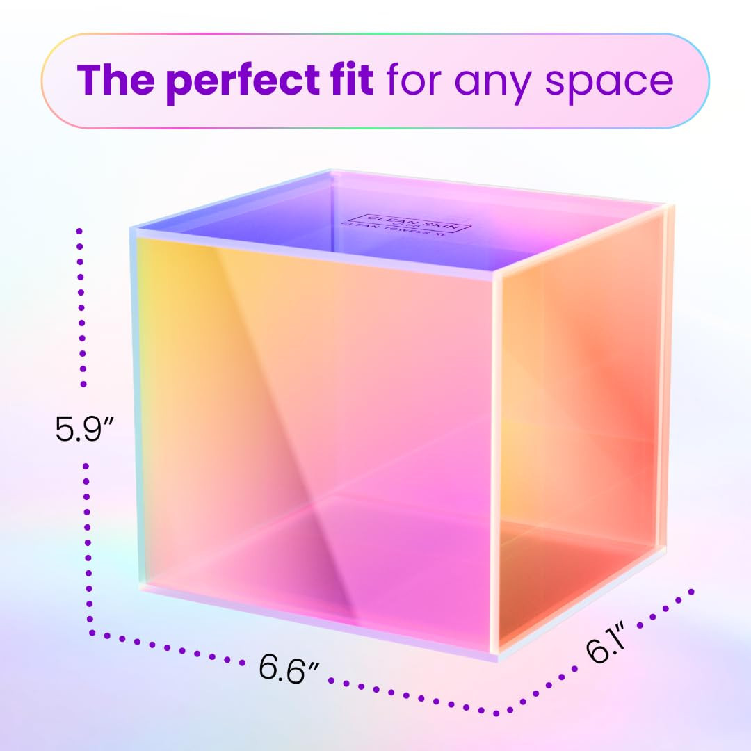 CLEAN SKIN CLUB The Prism Box for Clean Towels XL, Vibrant Storage Solution for 50 Disposable Tow... | Amazon (US)