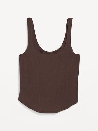 Cropped Seamed Tank Top for Women | Old Navy (US)