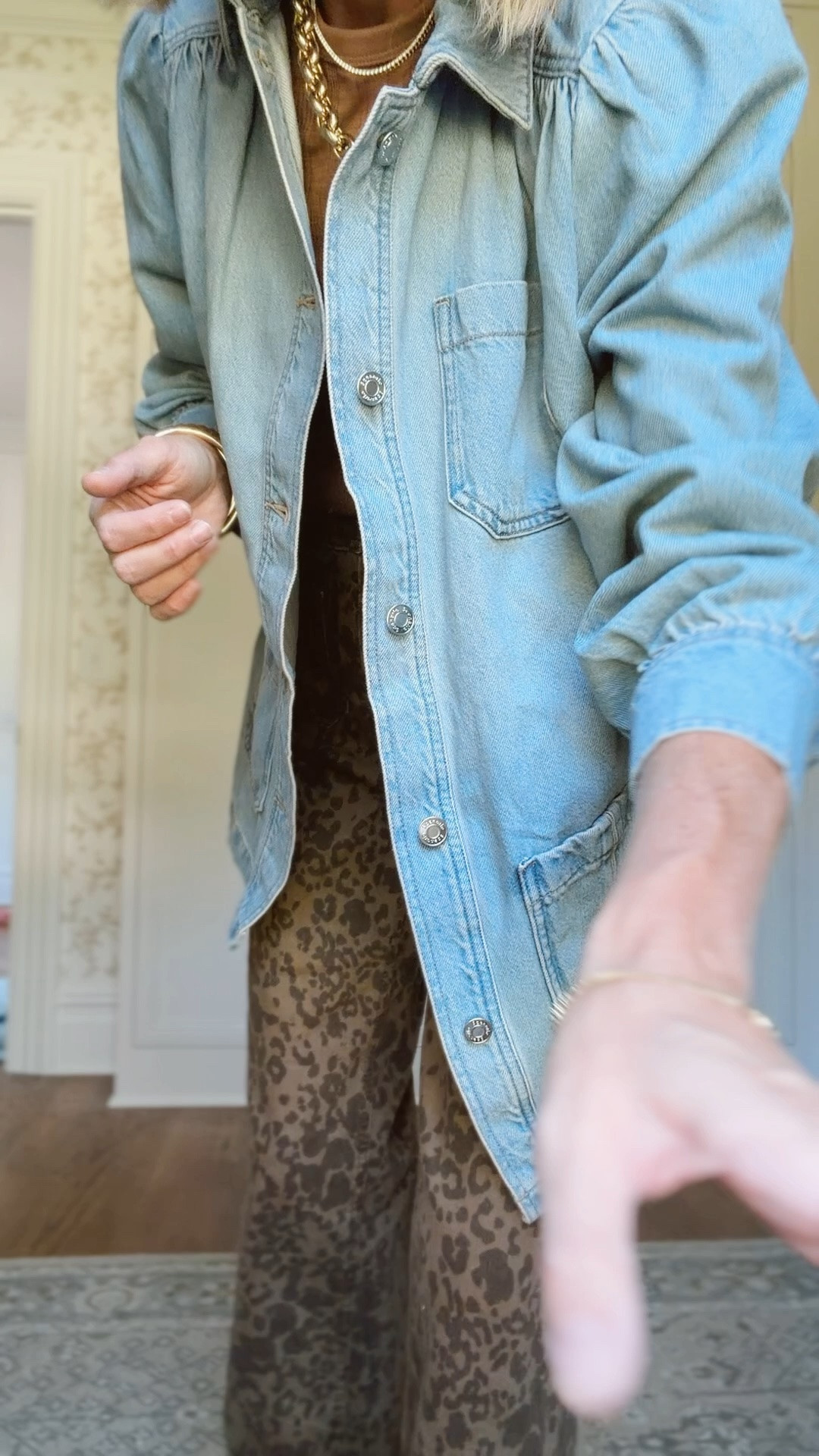 Xs in tee and jacket