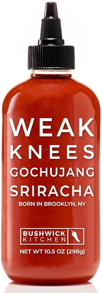 Weak Knees Gochujang Sriracha Hot Sauce, Sriracha Sauce 10.5oz Easy Squeeze Bottle, Korean Gochuj... | Amazon (US)