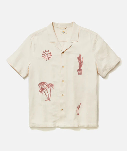Stretch Selvage Embroidered Resort Shirt | Marine Layer
