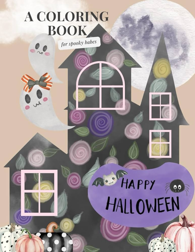 A Coloring Book for Spooky Babes: Happy Halloween | Amazon (US)