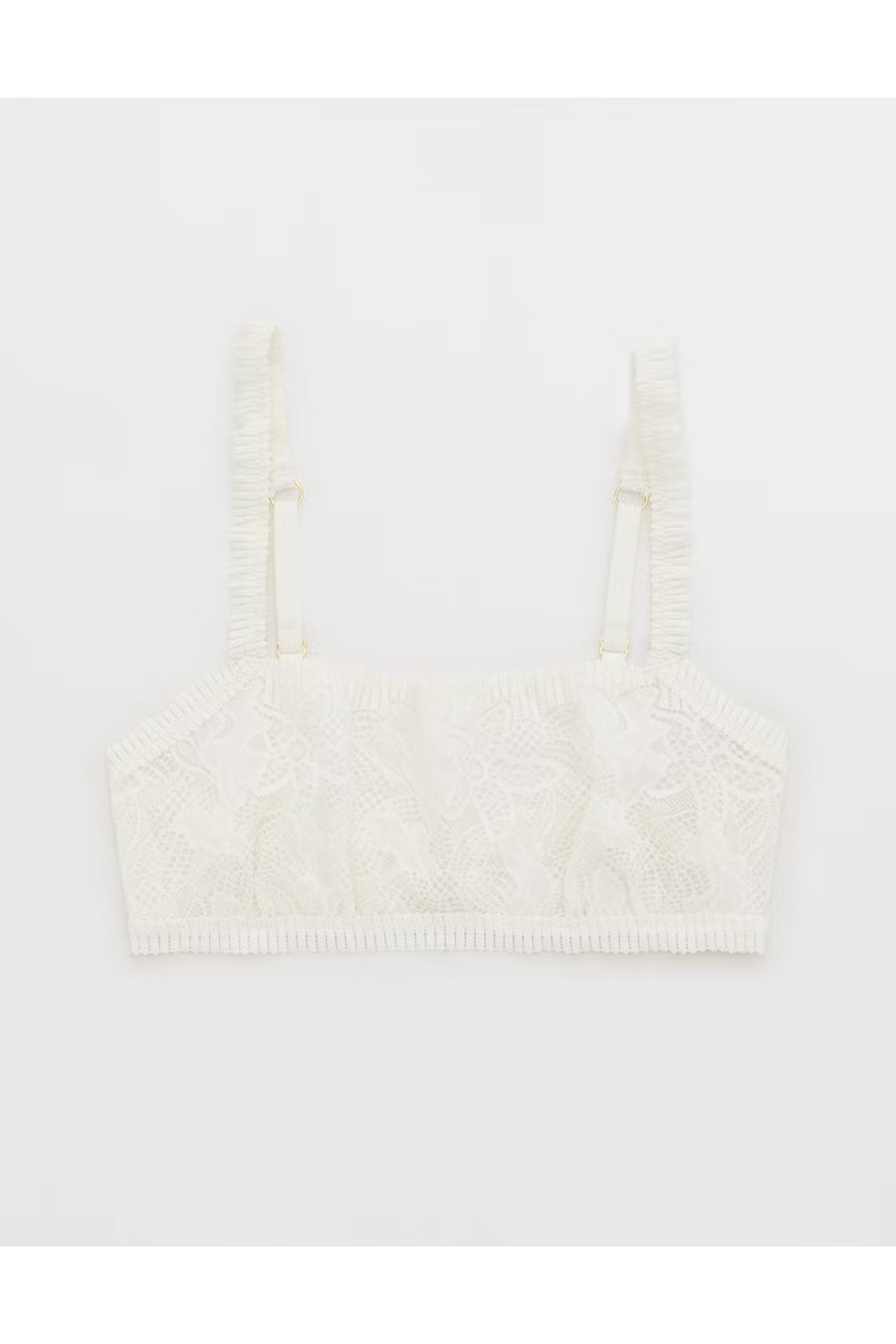 Aerie Coral Lace Bandeau Bralette | American Eagle Outfitters (US & CA)