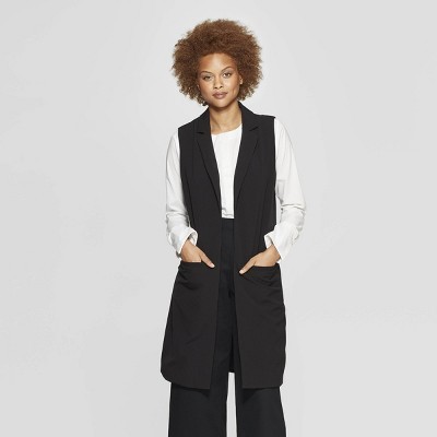 Women's Sleeveless Open-Front Blazer - Prologue™ Black | Target