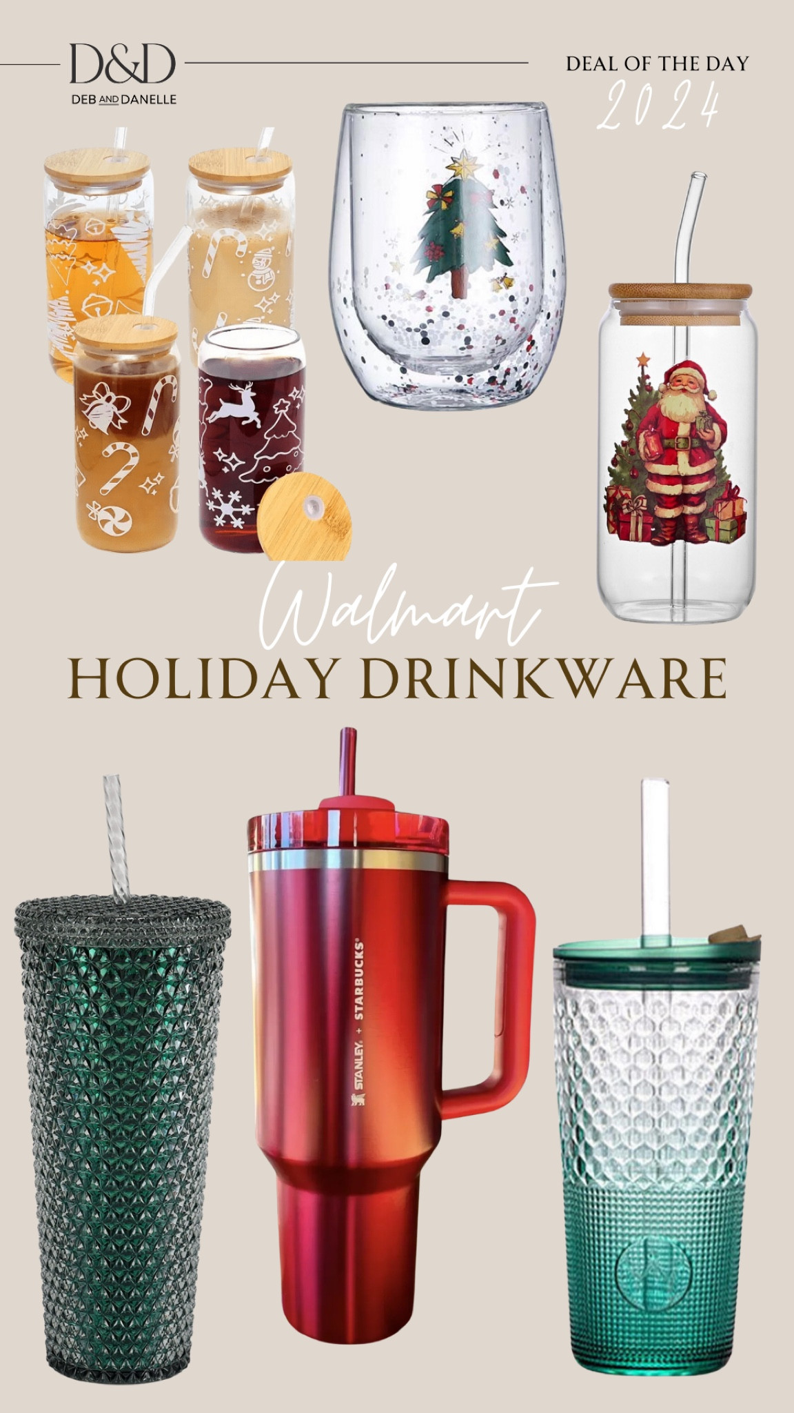 We purchased a set of glass tumblers from the Walmart Black Friday sale, and they are so adorable. Unfortunately, they sold out before I could even share them, so I rounded up a few similar options that would make excellent tumblers for this holiday season. 

#LTKSaleAlert #LTKGiftGuide #LTKHoliday