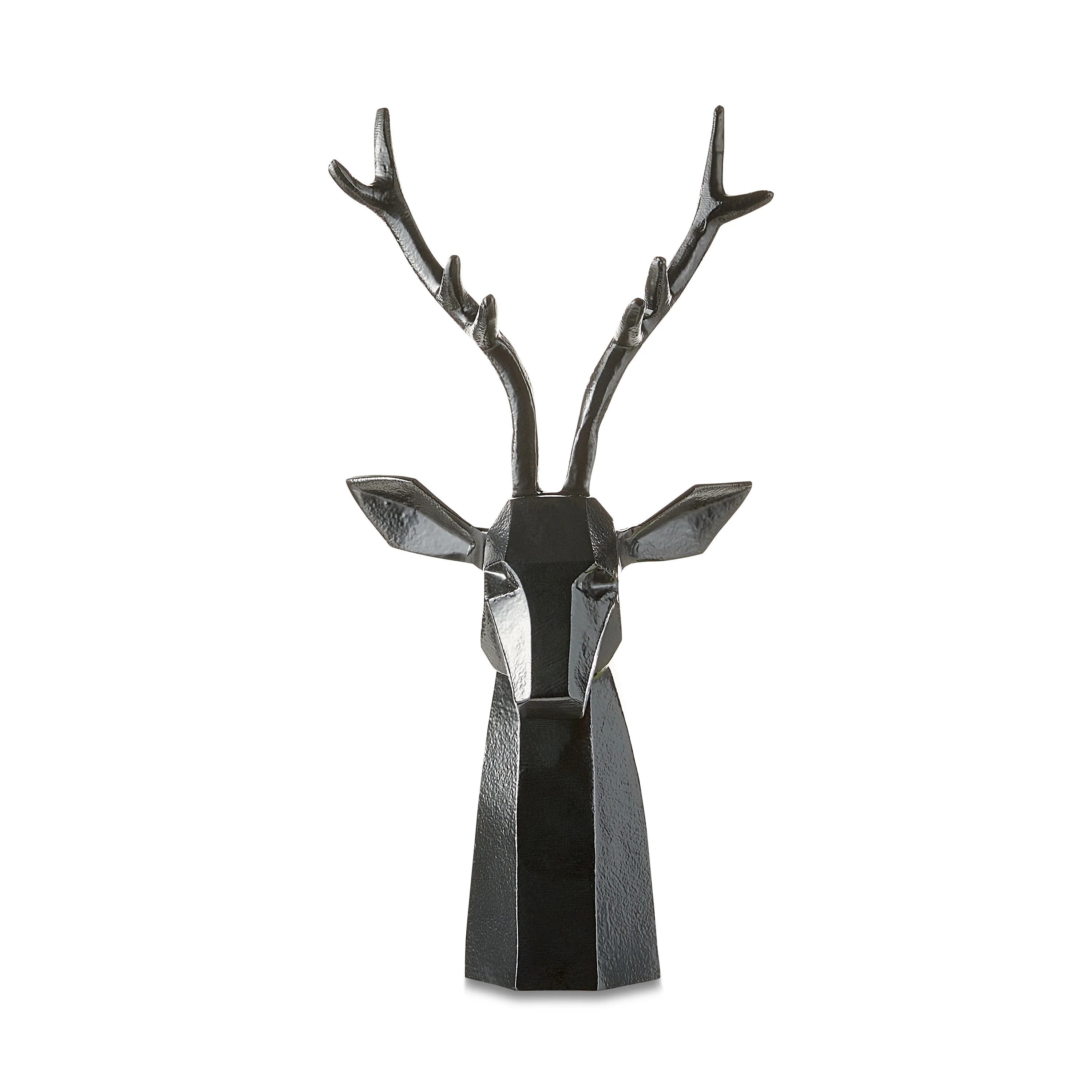 Black Aluminum Reindeer Tabletop Decoration, 14.5 in, by Holiday Time | Walmart (US)