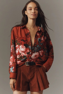 The Brielle Relaxed Buttondown Blouse | Anthropologie (US)