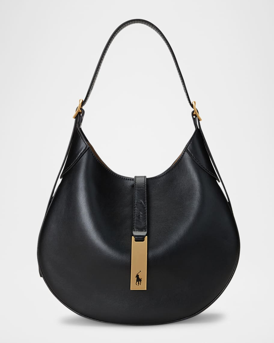 Polo Ralph Lauren Small Sport Leather Shoulder Bag | Neiman Marcus