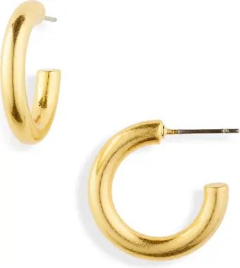 Madewell Small Chunky Hoop Earrings | Nordstrom | Nordstrom