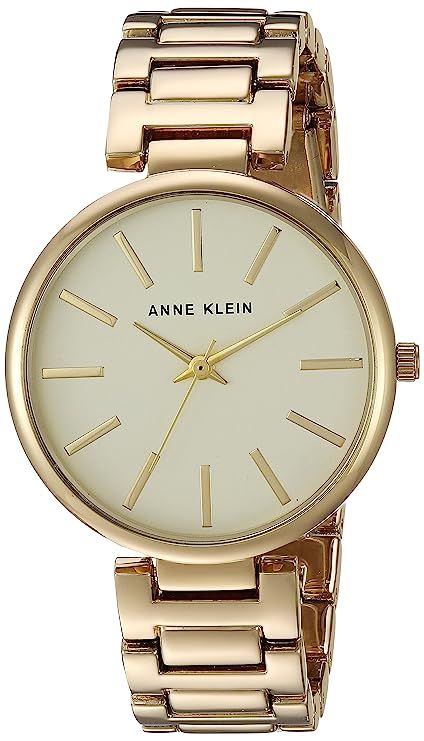 Anne Klein Women's AK/2786CHGB Gold-Tone Bracelet Watch | Amazon (US)