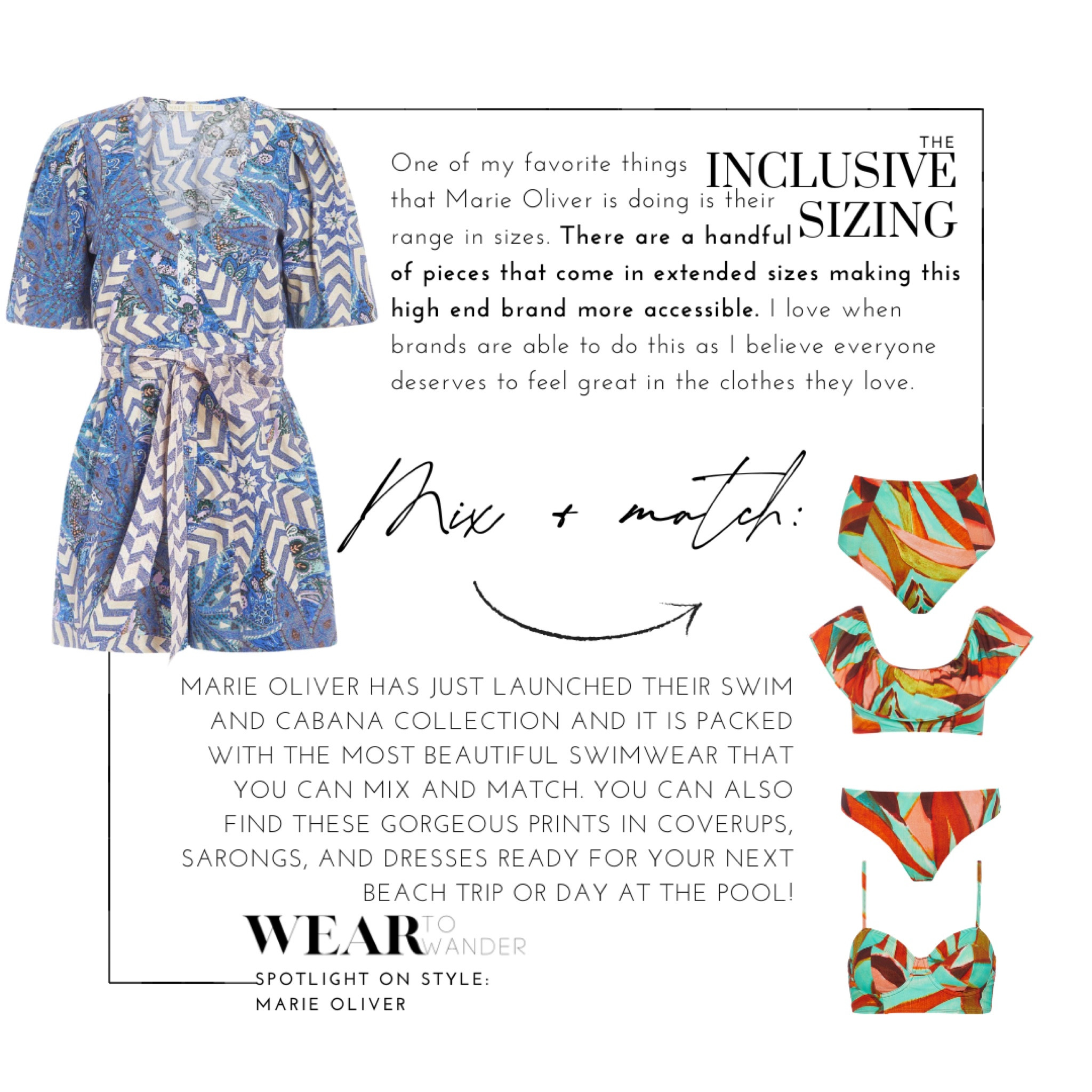 Lately, I’ve been thinking a lot about the voice we have and the words we chose to share. Not only in my everyday life, but also here on Instagram. This same thought has consistently been running in regards to the collaborations I take on, and the brands I chose to work with.

Recently, Marie Oliver reached out for me to share about their Cabana Collection. They’ve been a personal favorite for a while now because of the gorgeous prints and quality of their pieces, but I was also reminded why else I love this brand.

When Sarah Evenson began Marie Oliver, she had already established a career in finance but chose to take a leap of faith and pursue a creative fashion aspiration. This snippet of her story is one that keeps pulling me back to the idea that it’s never too late to chase a dream or start over. That same thought applies to goals big and small. So if you’re currently considering a dream, I hope you take this as a sign to chase it. 

If you’re wondering, yes…the Marie Oliver Cabana Collection is fabulous. They’ve created the most beautiful prints for this and I’ll be taking mine to wander into my next destination. Where are you planning a trip to next? #MarieOliver



#LTKSeasonal #LTKplussize #LTKmidsize