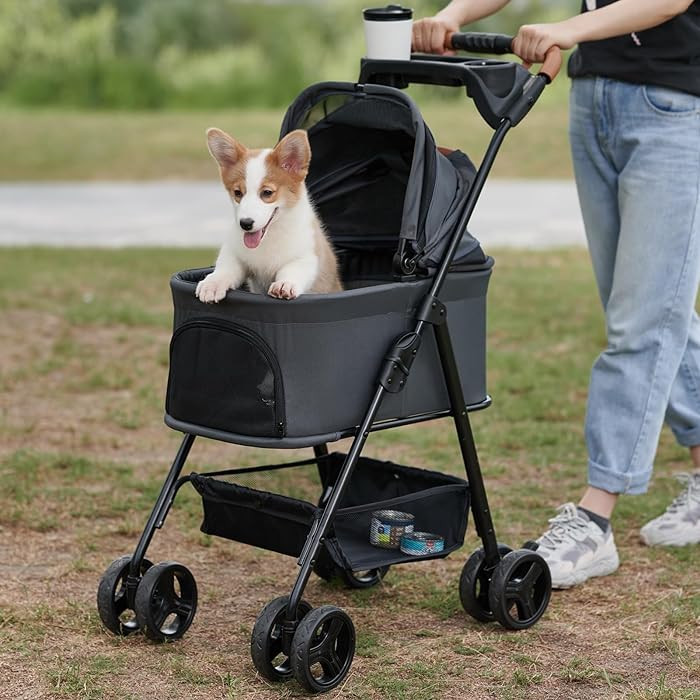 Zoosky 3 in 1 Pet Stroller with Removable Carrier, Folding Stroller for Small/Medium Dogs and Cat... | Amazon (US)