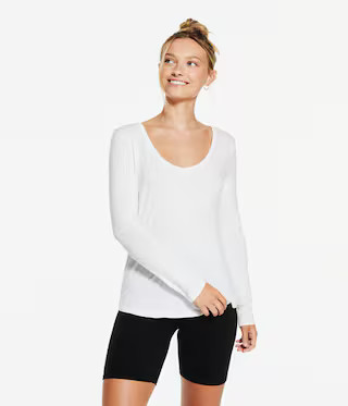Long Sleeve Seriously Soft V-Neck Tee | Aeropostale