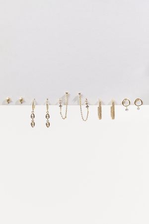 18K Gold Glitz Earring Set | Altar'd State