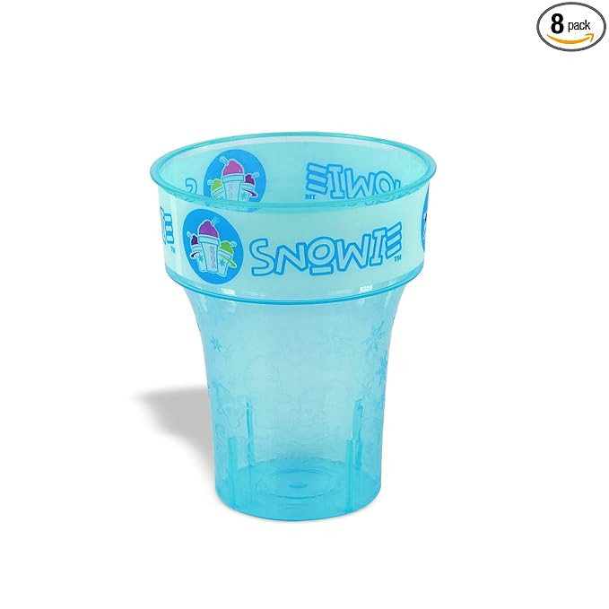 SNOWIE Pack of 8 Souvenir Cups, Perfect Reusable Machine Washable Snow Cone Shaved Ice Cup (Pack ... | Amazon (US)