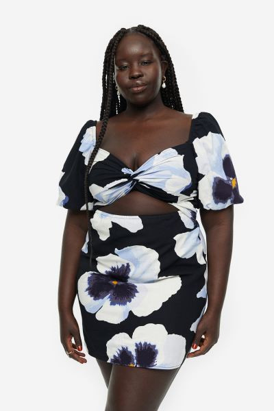 Linen-blend Knot-detail Dress | H&M (US + CA)