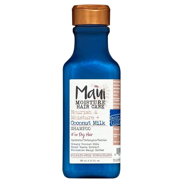 Maui Moisture Nourish & Moisture + Coconut Milk Shampoo for Curly Hair 13 fl oz | Walmart (US)