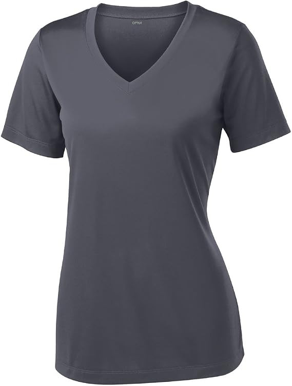 V Neck T Shirts for Women, Athletic Short Sleeve Workout Top, UV Sun Protection, Quick Dry Moistu... | Amazon (US)