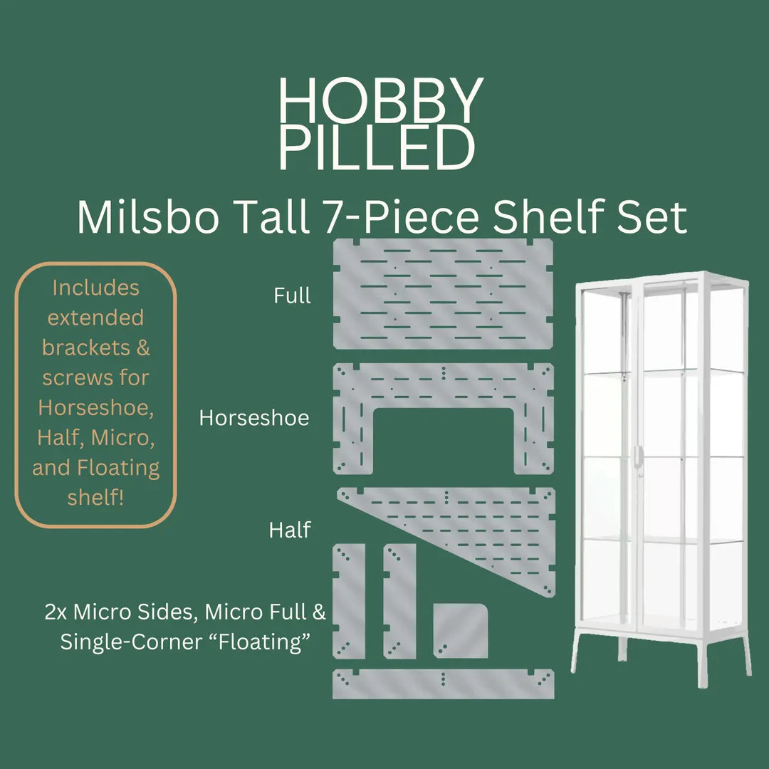 Milsbo Tall 7-piece Shelf Set | 3/8" Clear Acrylic | Ikea Greenhouse - Etsy | Etsy (US)