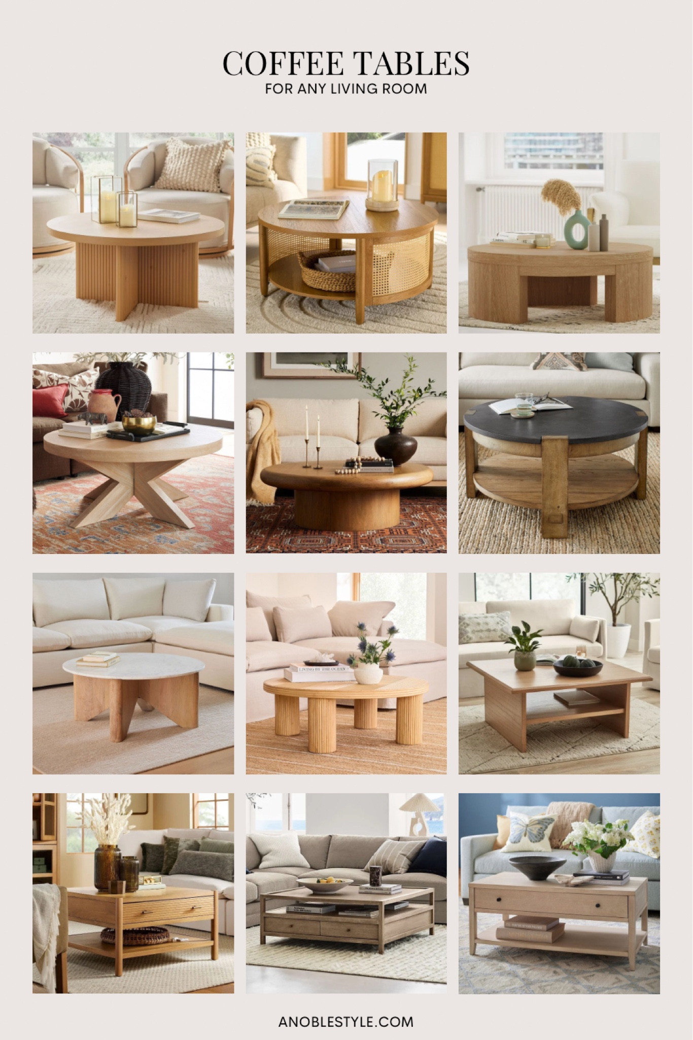 Coffee tables for any living room.

stone coffee table. travertine coffee table. rectangular coffee table. square coffee table. round coffee table. modern coffee table. traditional coffee table. storage coffee table. black marble table. reclaimed wood coffee table. natural wood coffee table. pedestal coffee table. rustic table. traditional decor. modern decor. oak table. driftwood. coastal. boho. neutral decor. living room. interior design. roundups

#LTKstyletip #LTKhome #LTKMostLoved