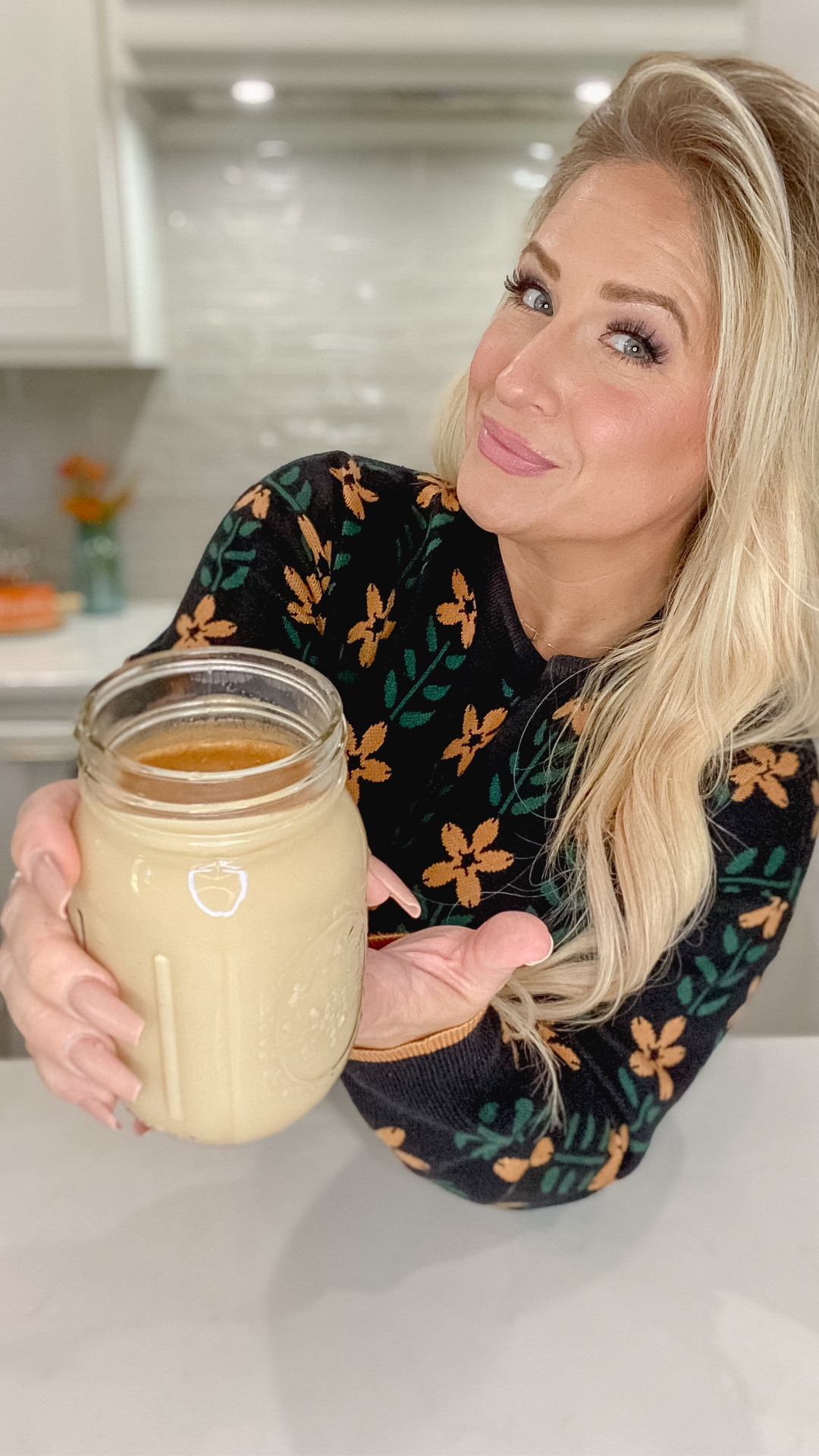 🍁Homemade chai/dirty chai latte. Recipe is linked on Instagram and YouTube! Sweater is a size smallbra

#LTKHome #LTKSeasonal #LTKFamily