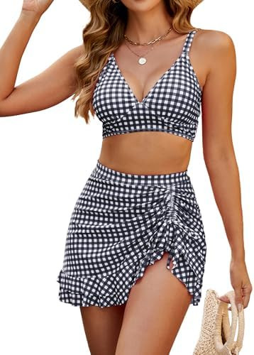 Blooming Jelly Women's High Waisted Bikini Sets Tummy Control Bathing Suit Two Piece Swim Suit 20... | Amazon (US)