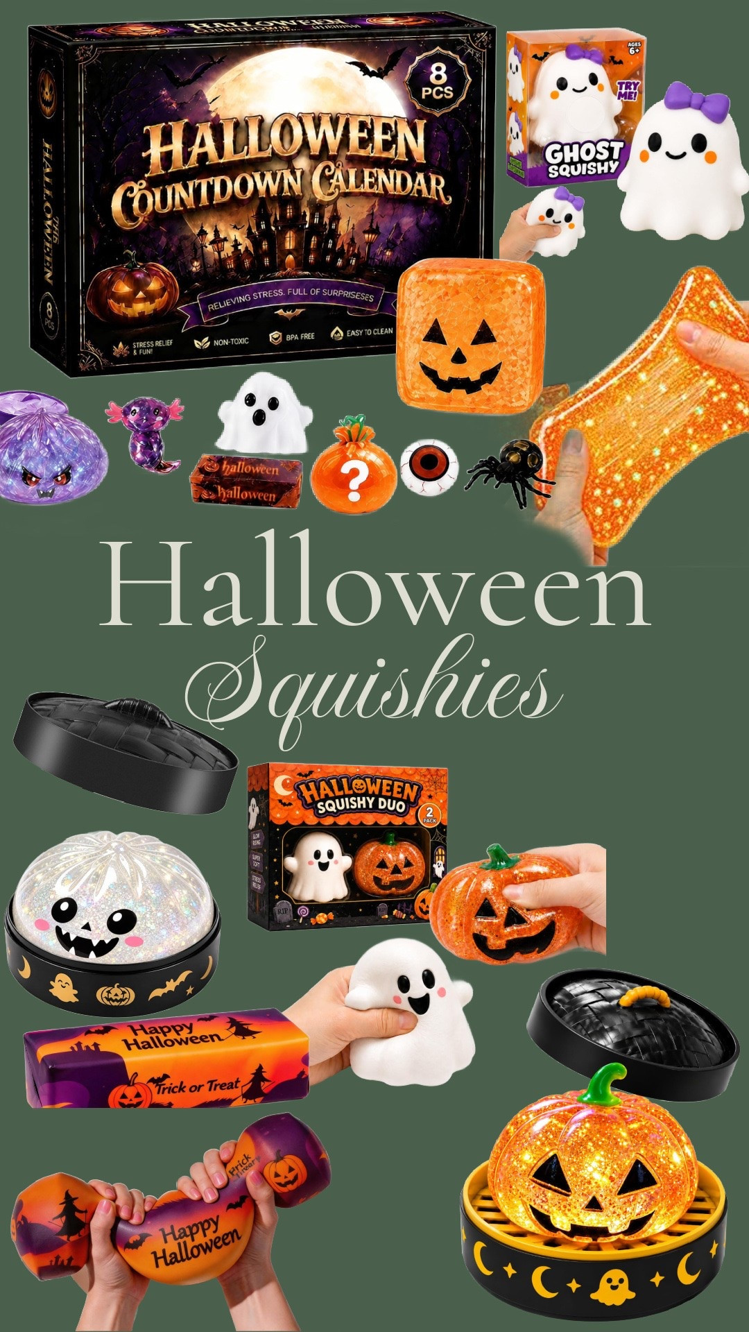 Halloween squishies! 🎃

These are so popular with the kids! 

Boo baskets, amazon finds