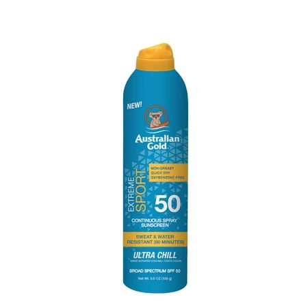 Australian Gold Continuous Spray Sport Sunscreen with Ultra Chill Reef Friendly Broad Spectrum 5.6 o | Walmart (US)