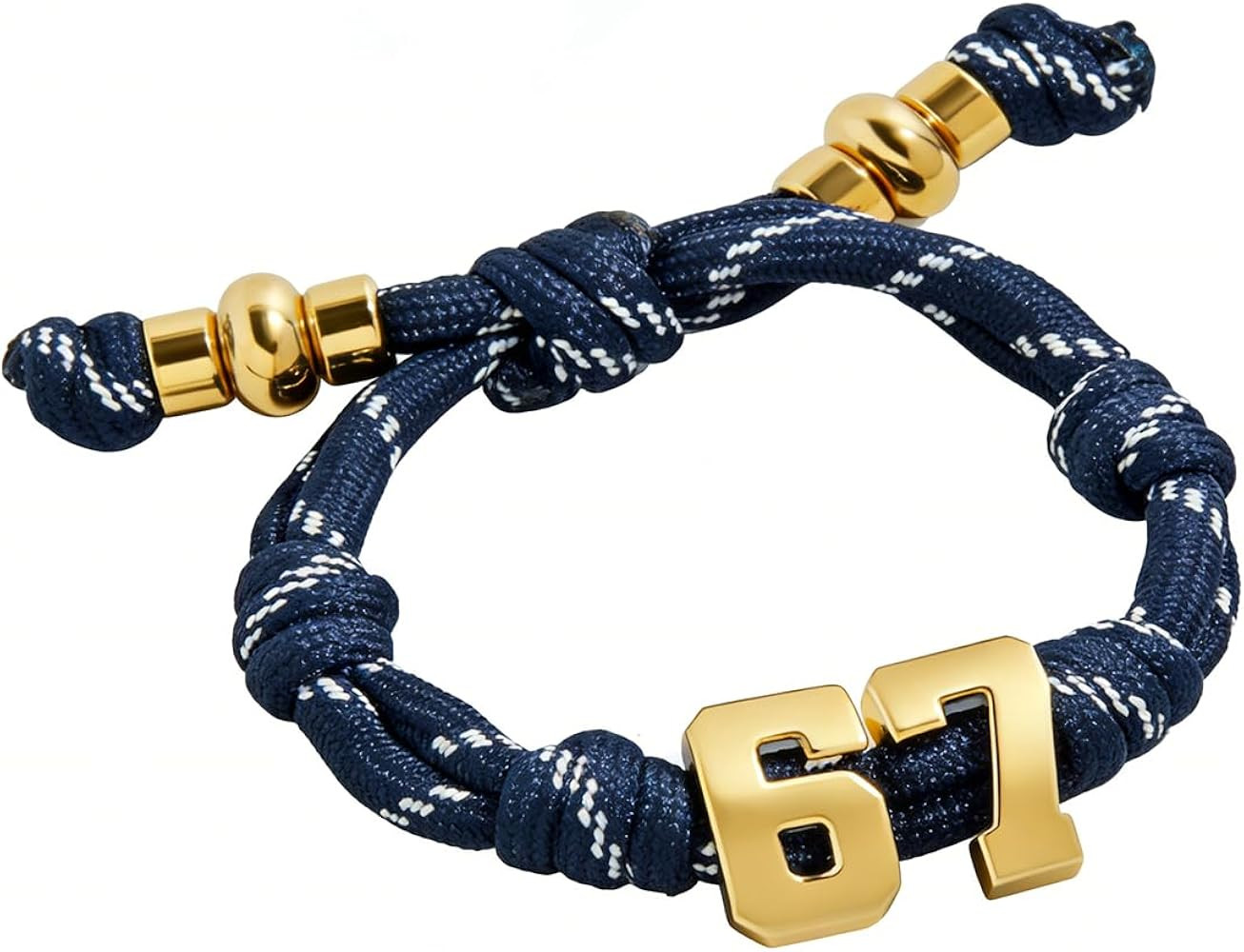 ZenVib 67 Bubble Number Knotty Rope Bracelet For Women, Funny Six Seven Meme Number Woven Colorfu... | Amazon (US)