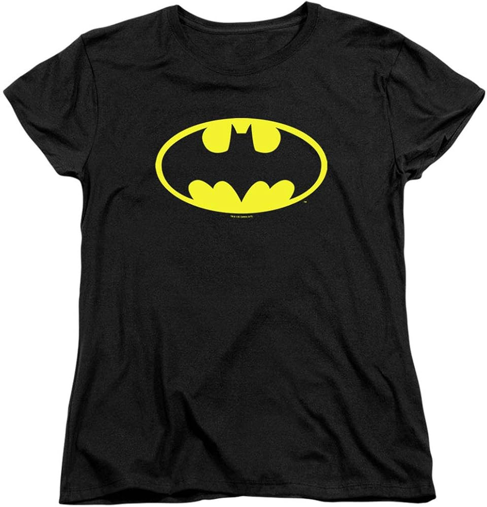Popfunk Classic Womens Batman Classic Logo T Shirt for & Stickers | Amazon (US)