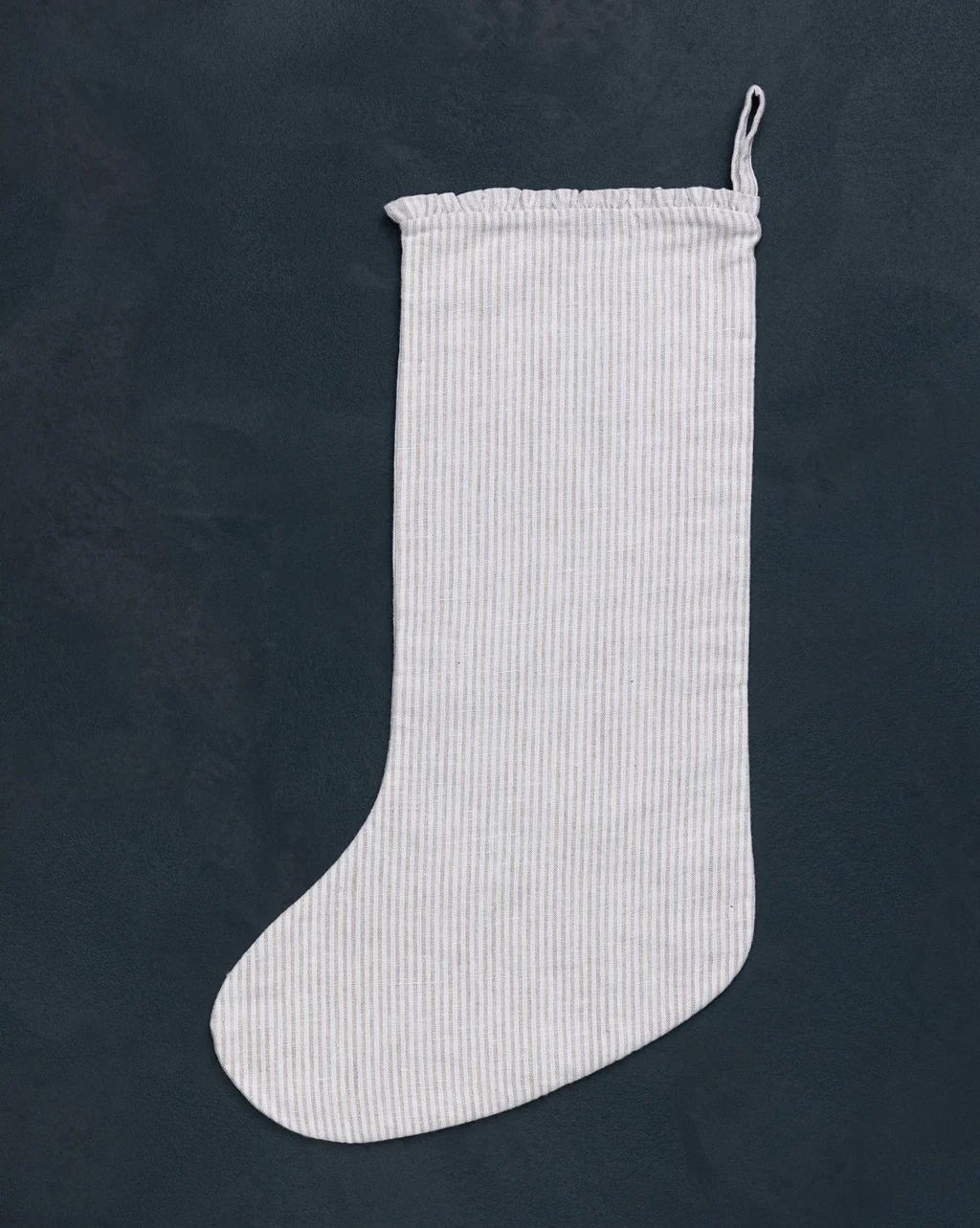 Ruffled Linen Stocking | McGee & Co.