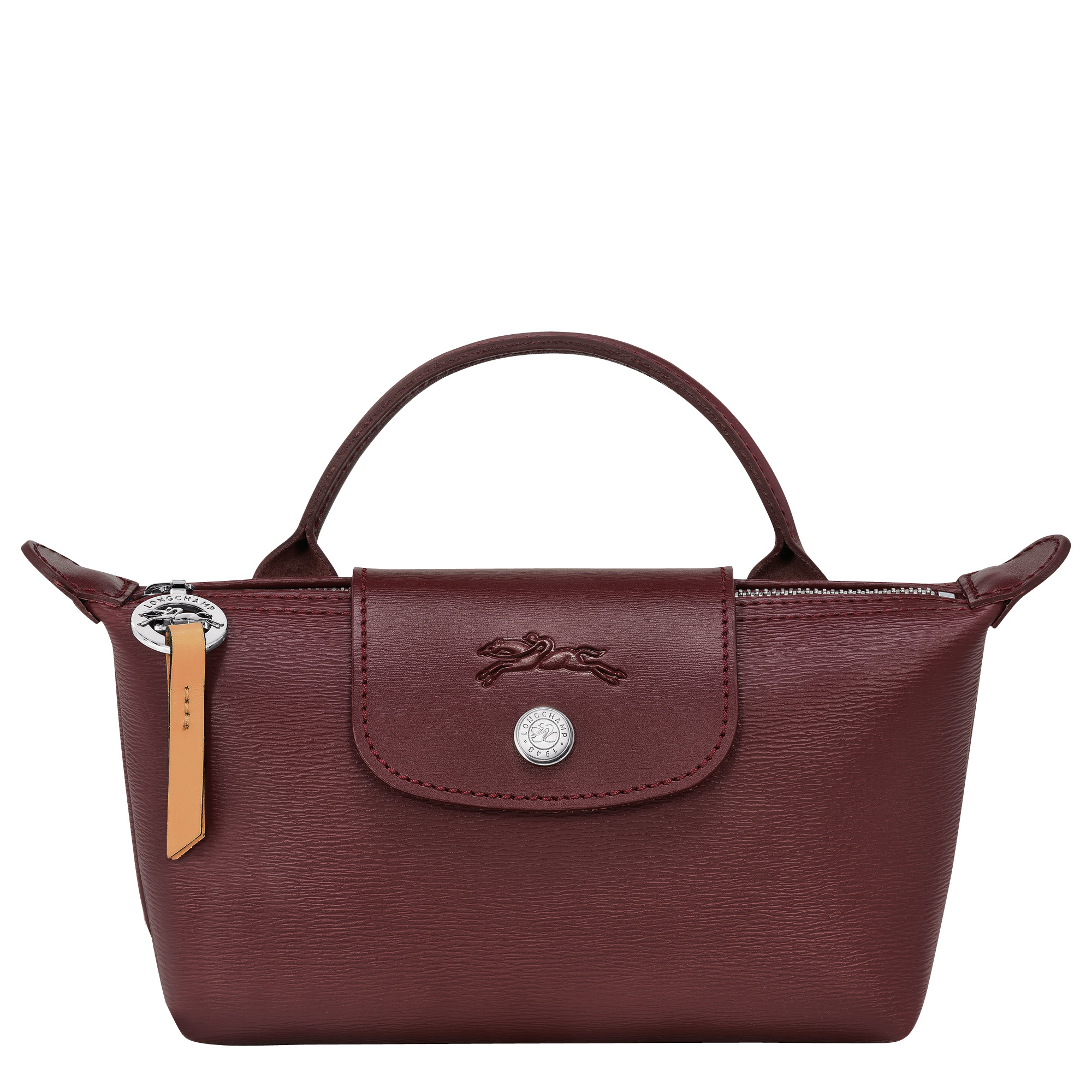 Le Pliage City Pouch with handle Plum - Canvas (34175HYQ261) | Longchamp GB | Longchamp